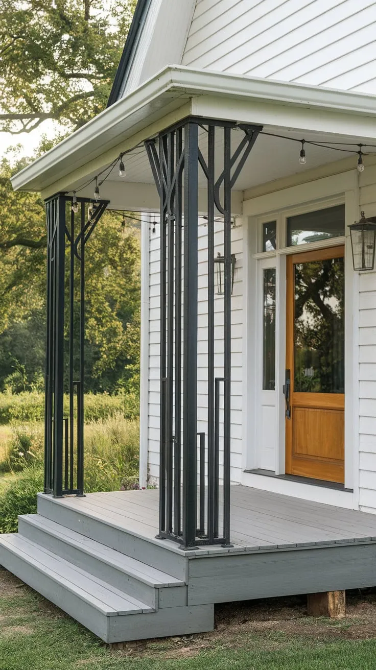Roofless Charm of a Modern Porch