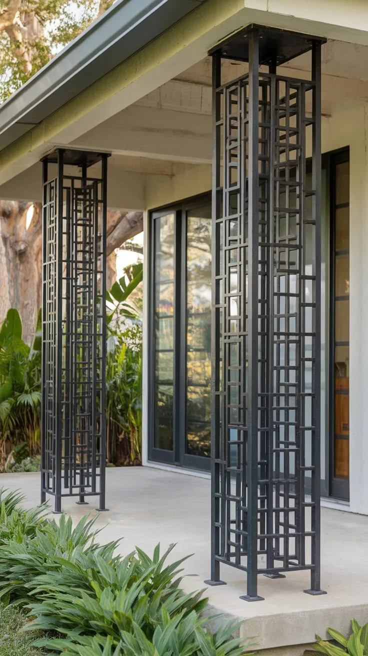 Roofless Charm of a Modern Porch