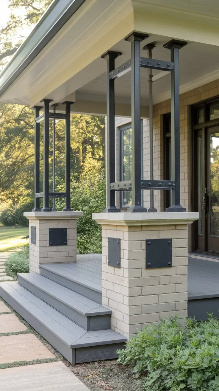 Modern Front Porch with Stylish Open Design