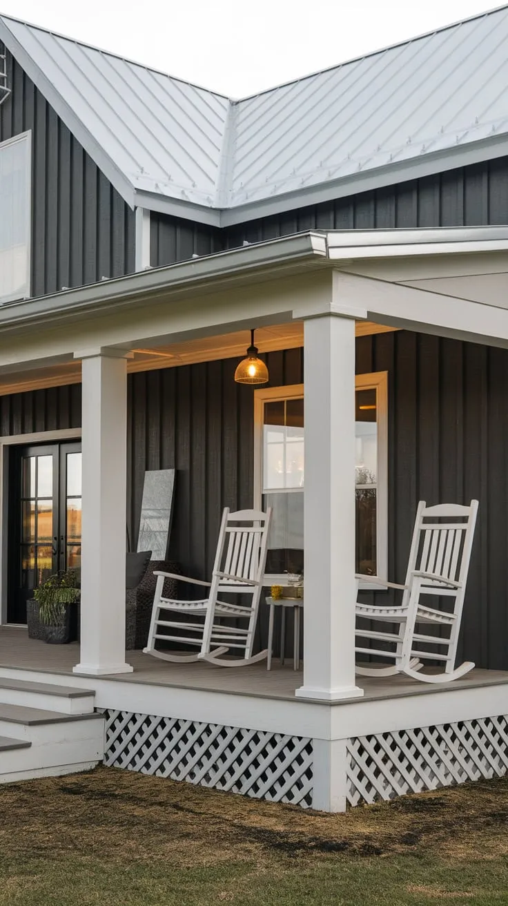 Charming Modern Farmhouse Front Porch Delight