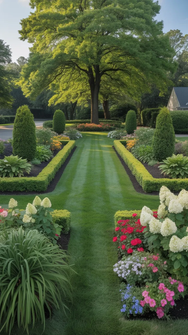 Sunlit Symphony of Symmetry and Blooms