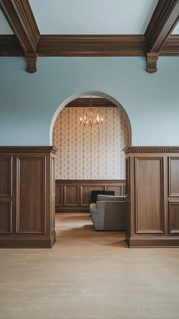 A glimpse into our hall laundry—a laundry room closet transformed! This laundry room renovation created a surprisingly spacious and inviting laundry nook, full of vintage charm and practical laundry ideas.  The perfect blend of function and style for a hallway laundry.