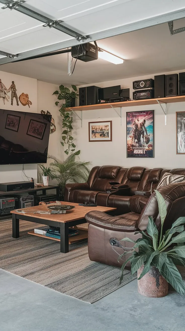 Level up your leisure time with this garage game room transformation. Gaming garage ideas don't get much better than this expertly designed garage man cave ideas space. The ultimate garage conversion games room.