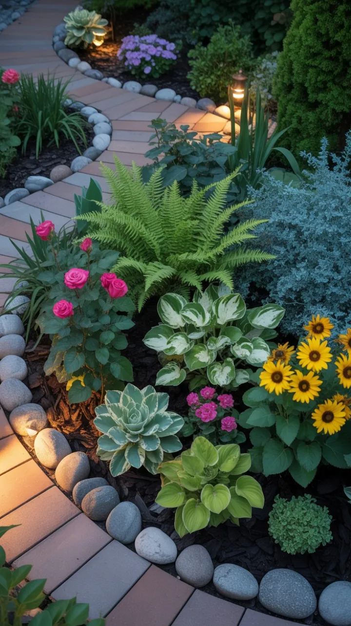 Twilight Garden Symphony of Color and Calm