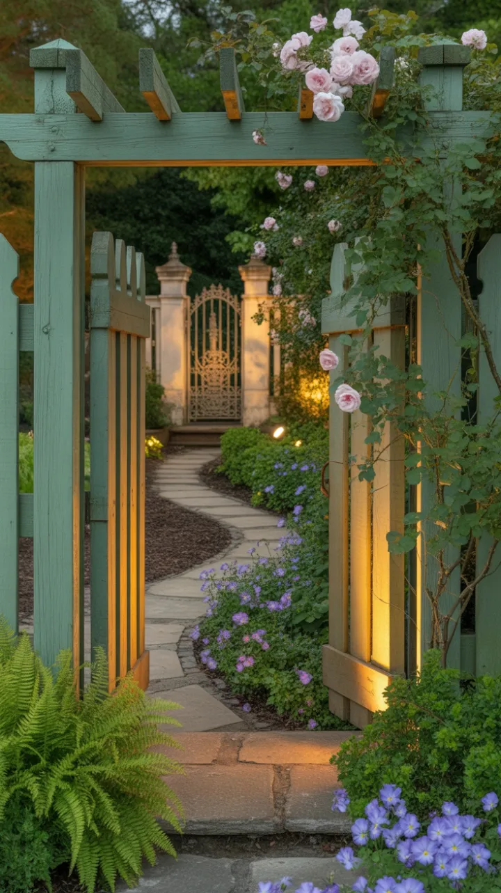 Honeyed Path to a Rose-Kissed Gate