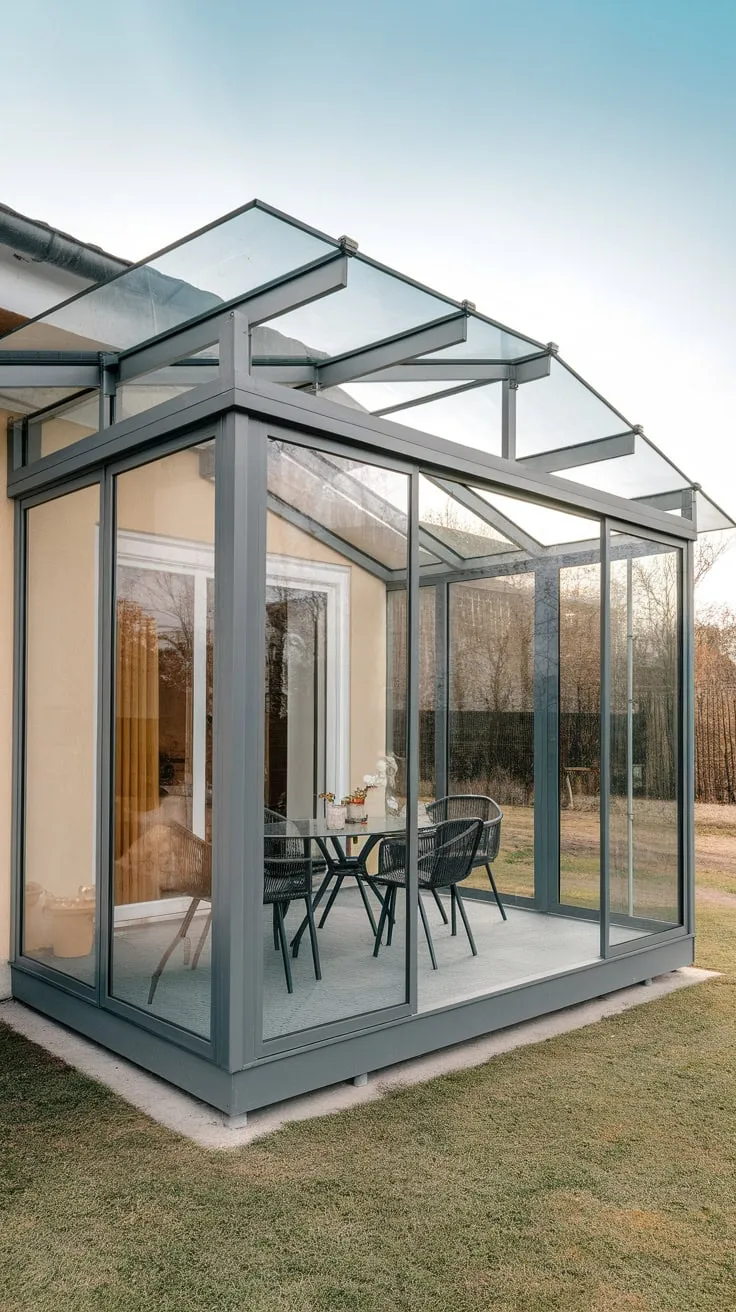 Elegant Glass-Enclosed Retreat