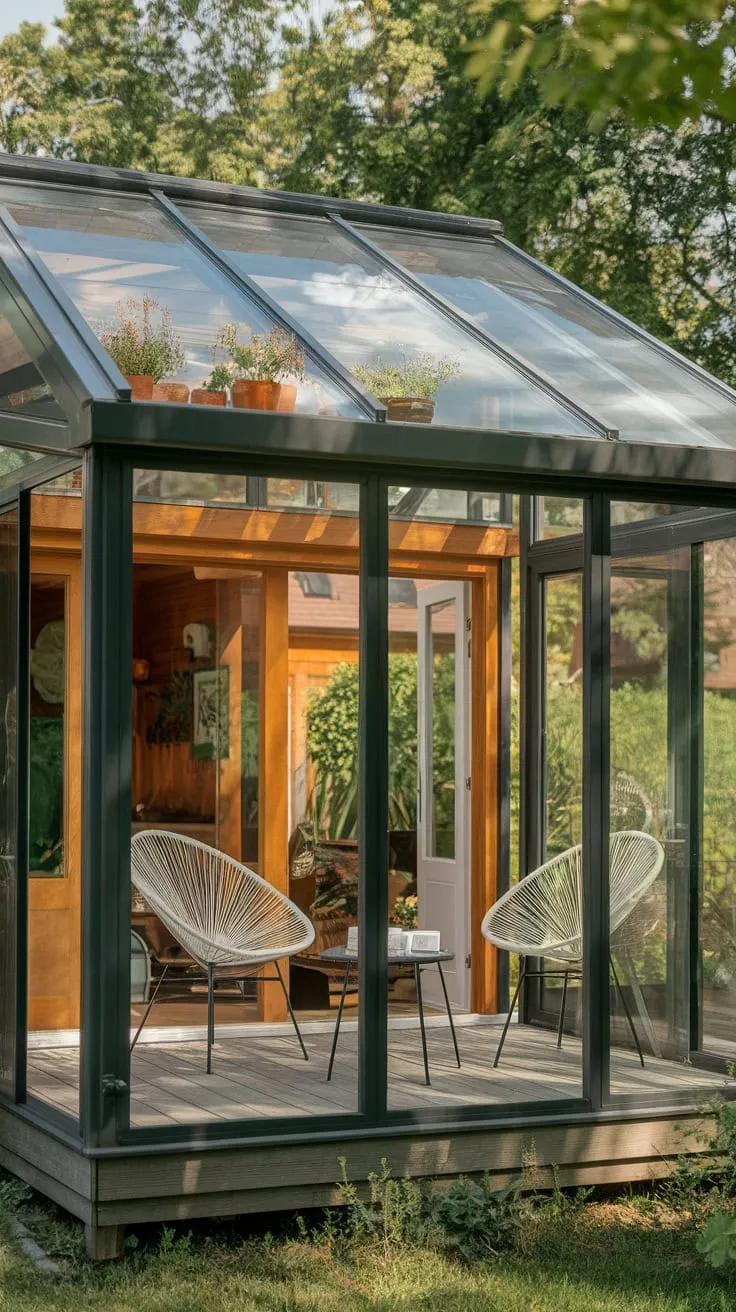Charming Glass Porch Oasis