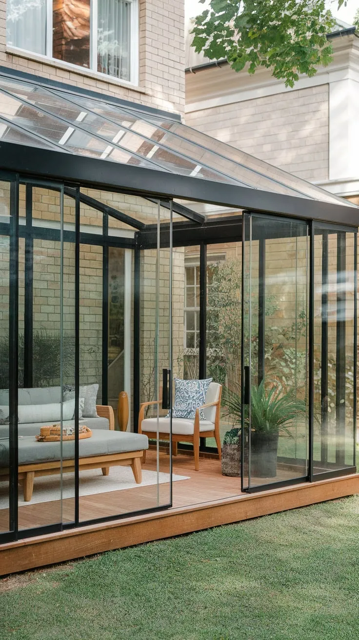 Stunning Glass Porch Oasis with Natural Light