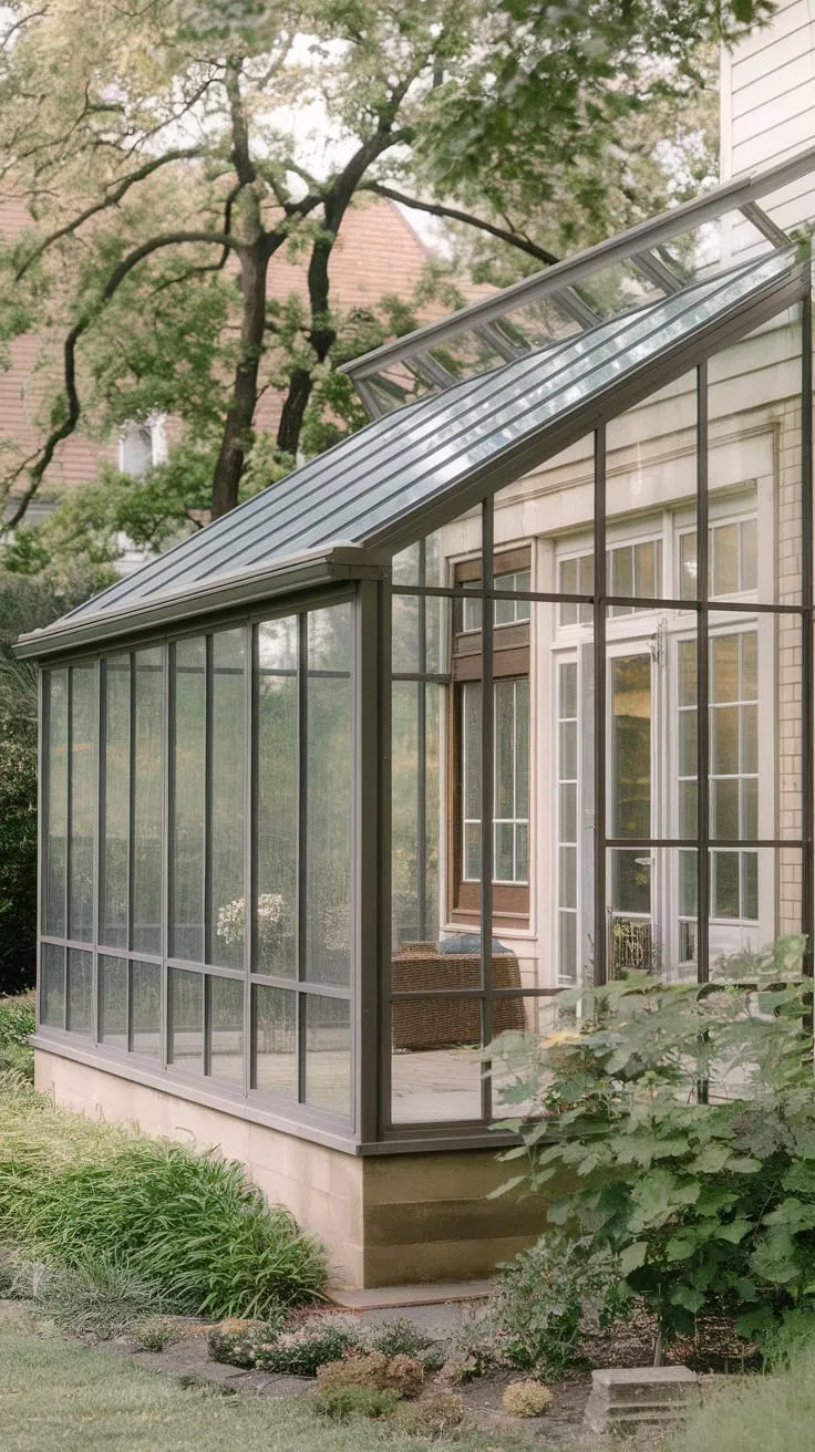 Stunning Glass Porch Blending Home and Garden