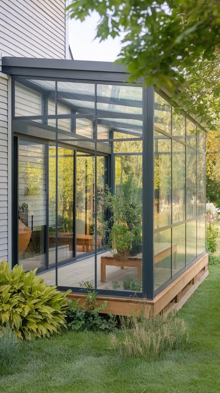 Inviting Glass-Enclosed Retreat
