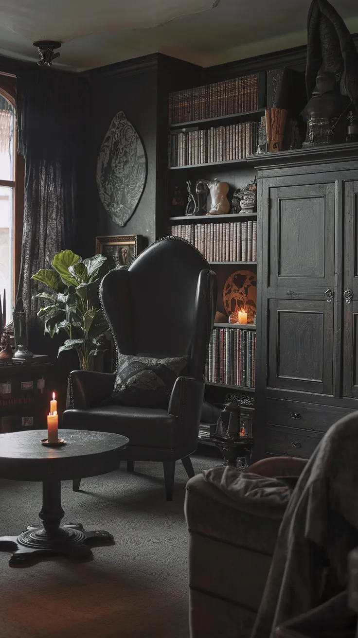 The air hangs heavy with the scent of old paper and forgotten magic. Dark wood gleams under the soft glow of a single candle, illuminating a space where the boundaries between worlds blur. This gothic haven, filled with the comforting weight of history and the promise of untold stories, is a sanctuary for the soul.