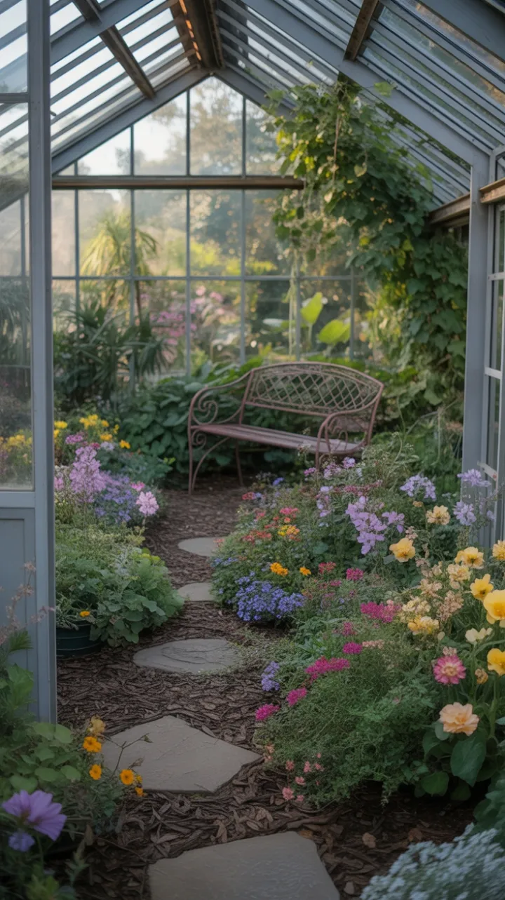 Sunlit Sanctuary of Blooming Tranquility