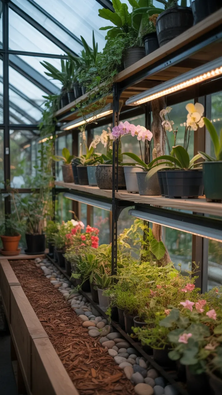 Lush Indoor Greenhouse Oasis