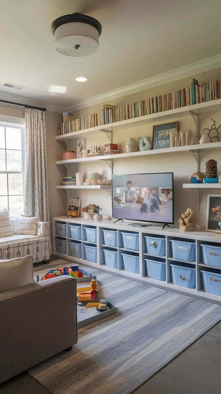 This small home office, tucked away like a secret hallway office, maximizes space with a clever built-in desk and shelving.  The thoughtful home office design, perfect for small office ideas, creates a functional and stylish workspace.  Even in a shared office space or office and living room combo, this office layout proves that big impact doesn't require big square footage.