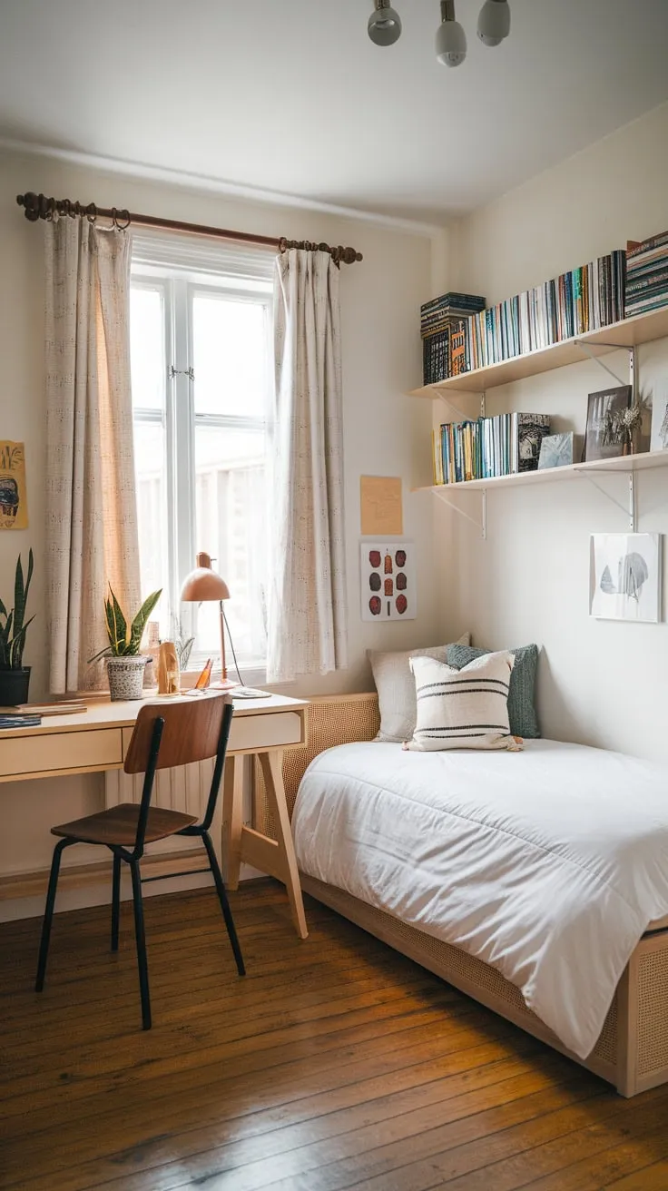 Transform your spare room into a versatile guest and craft haven with a simple yet functional design.