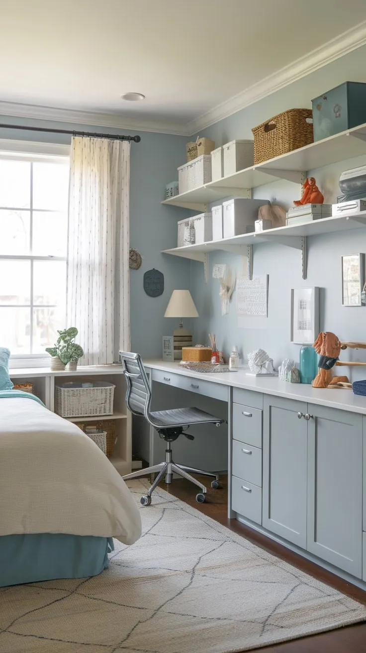 Transform your spare room into a multifunctional haven with a queen-size bed, crafting desk, and smart storage—perfect for guests and creative pursuits.