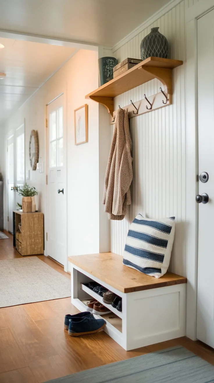 This stunning hallway, adorned with rich art deco wainscoting that extends to the high ceiling, showcases the elegance of high-impact decorative wall trim.  Consider this a masterclass in wainscoting ideas, perfect for foyers and entryways, demonstrating how half panel wainscoting can transform even short walls.  The design proves that wainscoting for short walls and high ceiling wainscoting are equally impactful.