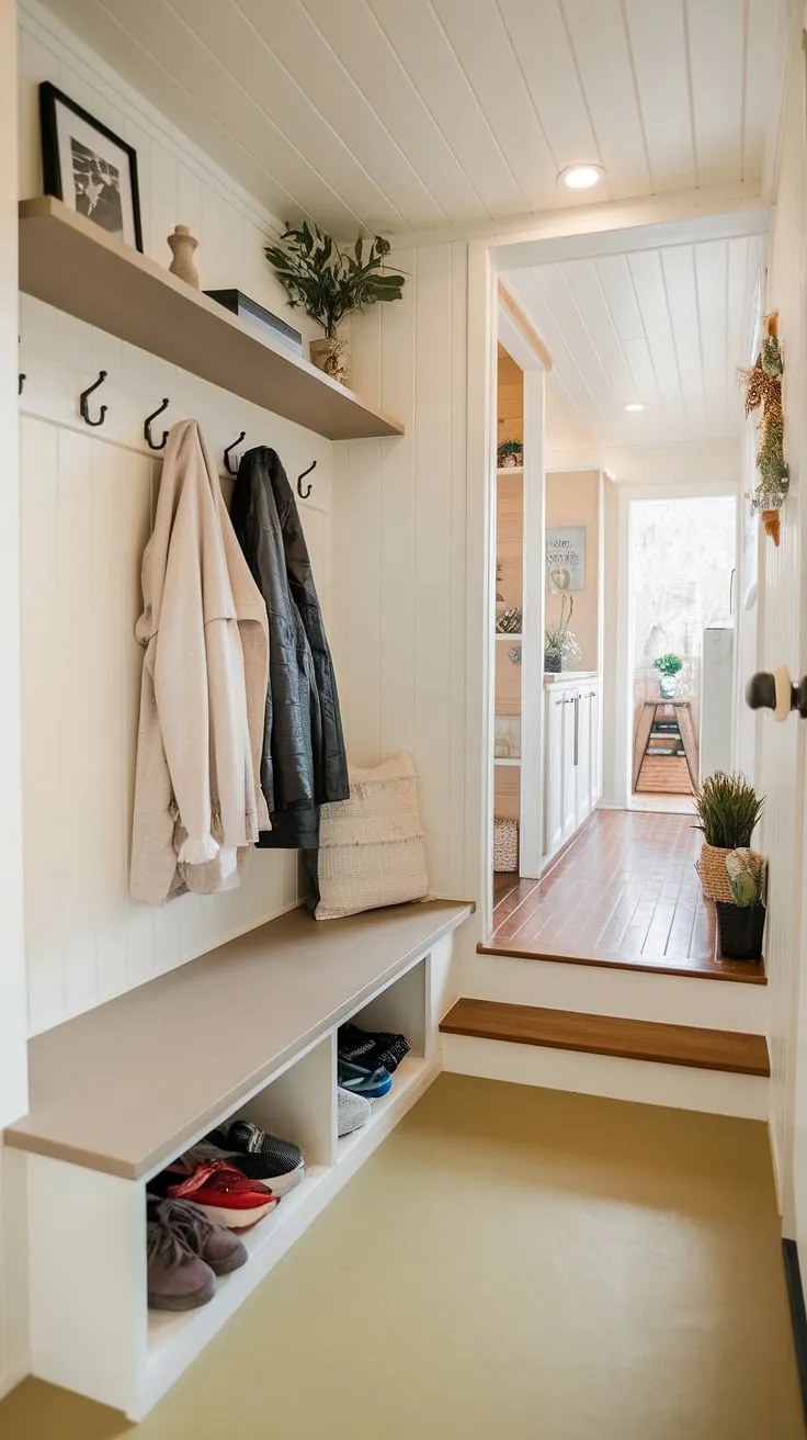 Imagine the possibilities: this hallway's wainscoting for short walls demonstrates how half panel wainscoting can transform a space. The art deco wainscoting, extending to the high ceiling, is a masterclass in decorative wall trim, providing inspiration for entryway wainscoting and wainscoting ideas in any home.  The hallway wainscoting is a showstopper.