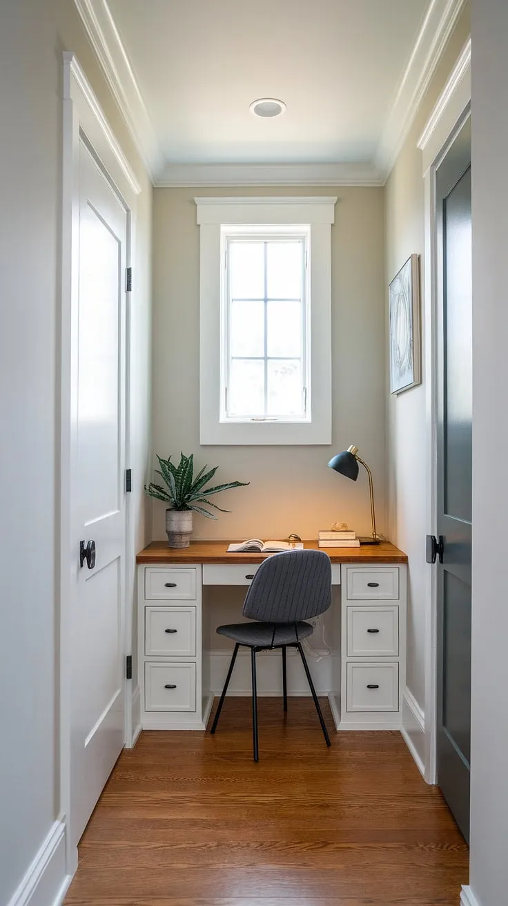 My office craft room combo is officially finished!  This One Room Challenge challenge week pushed me to create the ultimate craft space.  I'm obsessed with the white desk and the ample storage in the craft room closet.  This dream craft room and sewing room design is everything I hoped for and more.
