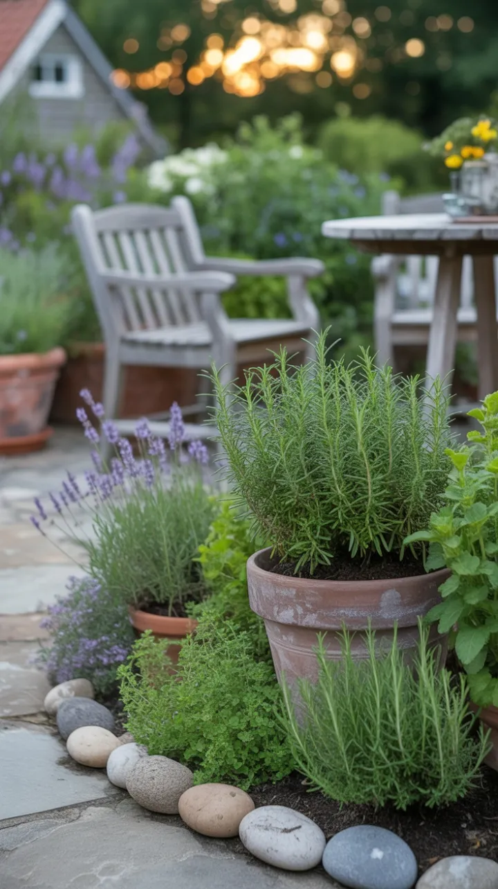 Afternoon Glow Herb Garden at the Cottage