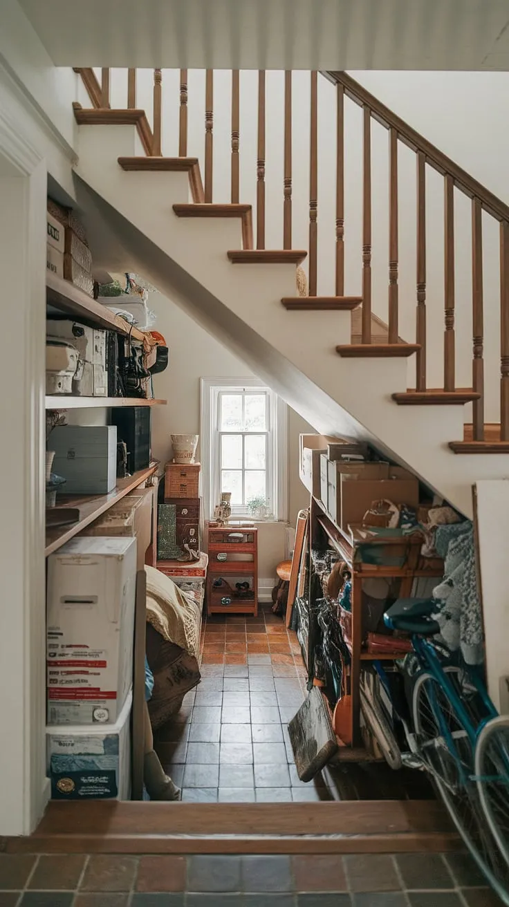 Discover the magic of this hidden den, a secret room tucked away under the stairs, a true under stairs storage marvel. Its skjulte rum charm is undeniable.