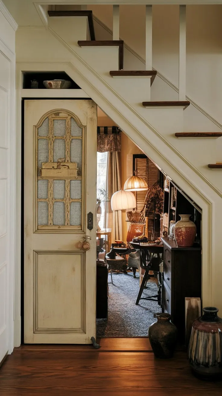 A hidden den awaits under the stairs. This under stairs storage space, a charming secret room, is more than just hidden rooms; it's a captivating skjulte rum filled with forgotten stories.