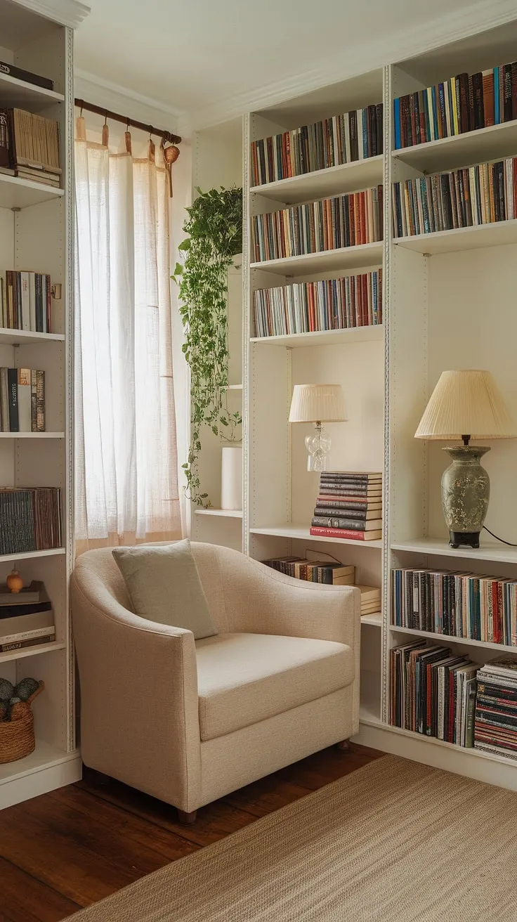Transforming a small space into a productive haven: This built-in desk area offers the perfect home office nook, showcasing clever small office ideas and home office storage solutions.  The compact office design maximizes functionality, creating a flexible office space ideal for a bedroom office or home study nook.  A tiny office setup doesn't have to mean sacrificing style or comfort.