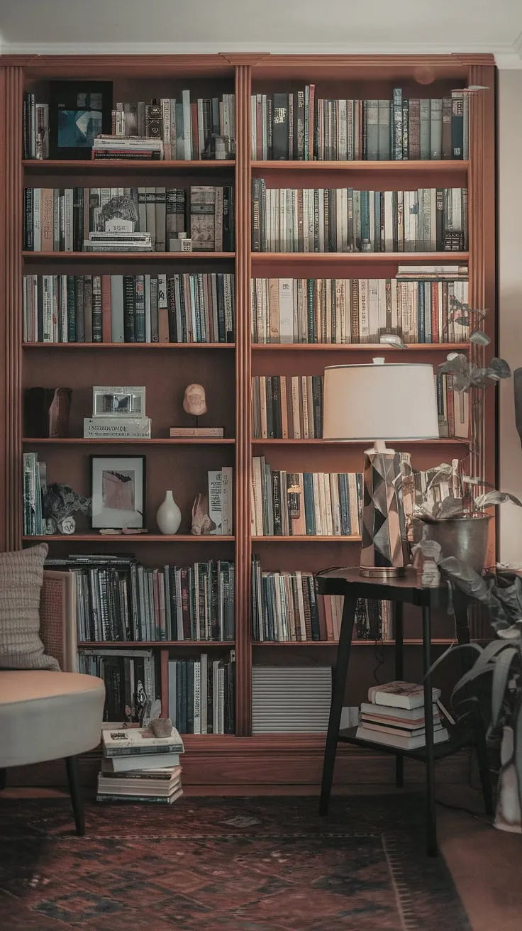 Maximize your space with this charming home office nook.  Clever built-in desk area and home office storage solutions create a functional yet stylish small workspace solution, perfect for a bedroom office or any compact office design needing flexible office space. This tiny office setup is a dream for anyone seeking a dedicated home study nook.