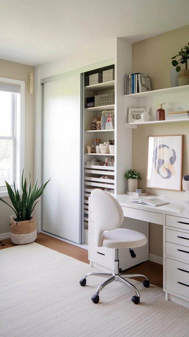 This home office playroom combo seamlessly blends work and play, creating the perfect space for both productivity and imaginative fun.  The loft playroom adds an extra dimension, while the playroom desk ensures kids study spaces are both functional and stylish.  Ideal for homeschool room decor or even a guest room playroom, this design is adaptable for various needs, making it a fantastic option for a boys shared room.