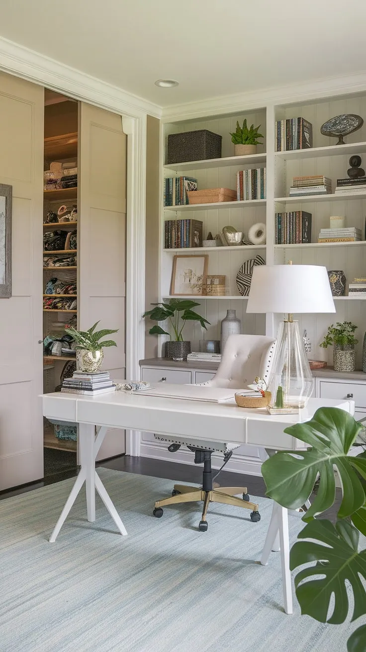 A multi-functional marvel! This office playroom combo is the ultimate kids study spaces solution.  From the playroom desk nestled amongst toys to the inspiring loft playroom with its window seat, every inch is thoughtfully designed.  Ideal for a homeschooling family, a guest room playroom, or a boys shared room, this space effortlessly balances work and play.