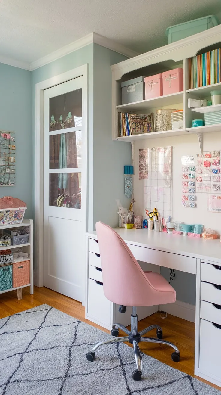 Where work meets play! This home office playroom combo seamlessly blends adult productivity with kids' creativity.  The playroom desk provides a dedicated space for homework, while the loft playroom with its slide offers endless fun.  A guest room playroom ensures visiting friends and family have a comfortable stay, and the boys' shared room, complete with its own desk and shelves, provides ideal kids study spaces.  Homeschool room decor is effortlessly integrated throughout, creating a harmonious and functional space for the whole family.