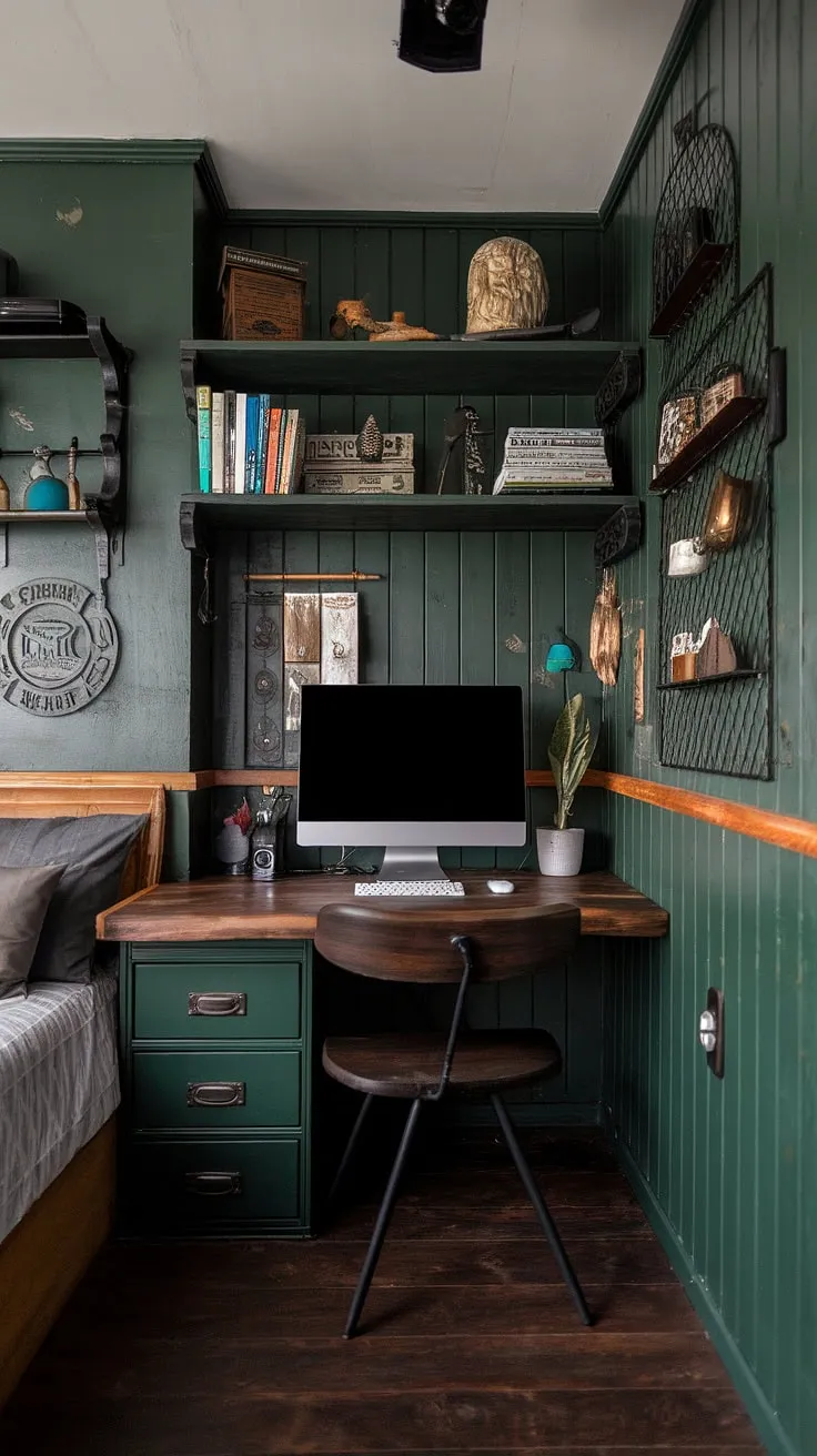 This charming vintage breakfast nook, with its narrow breakfast nook area and cozy nook corner table, offers the perfect spot for intimate meals.  The patterned breakfast nook seating and detailed tile flooring add to the quaint atmosphere, showcasing delightful kitchen nook ideas.