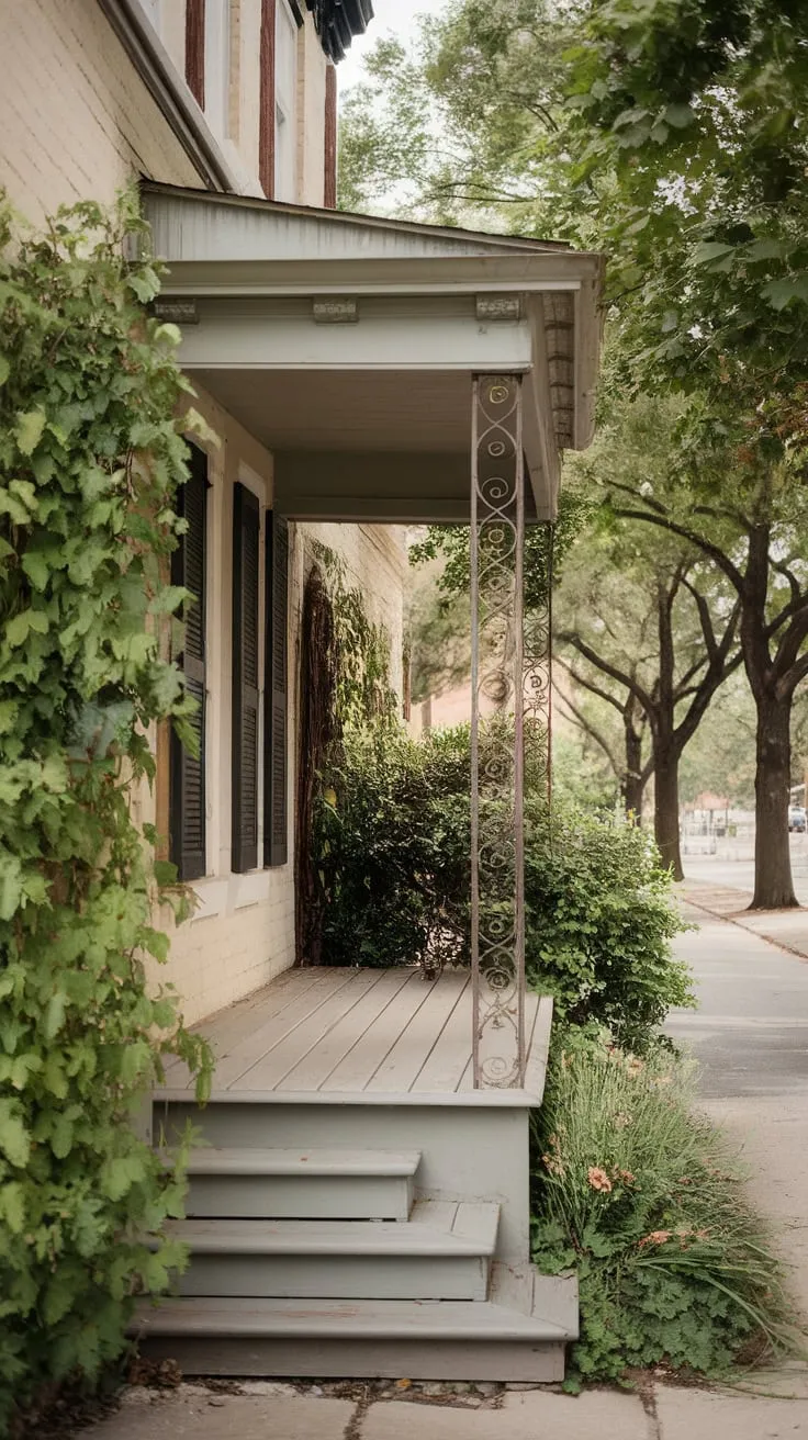 Traditional Home Embraced by Greenery