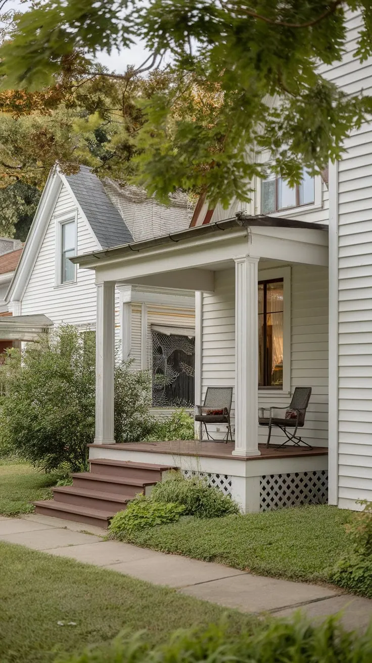 Serene Suburban Retreat with Inviting Porch Chairs