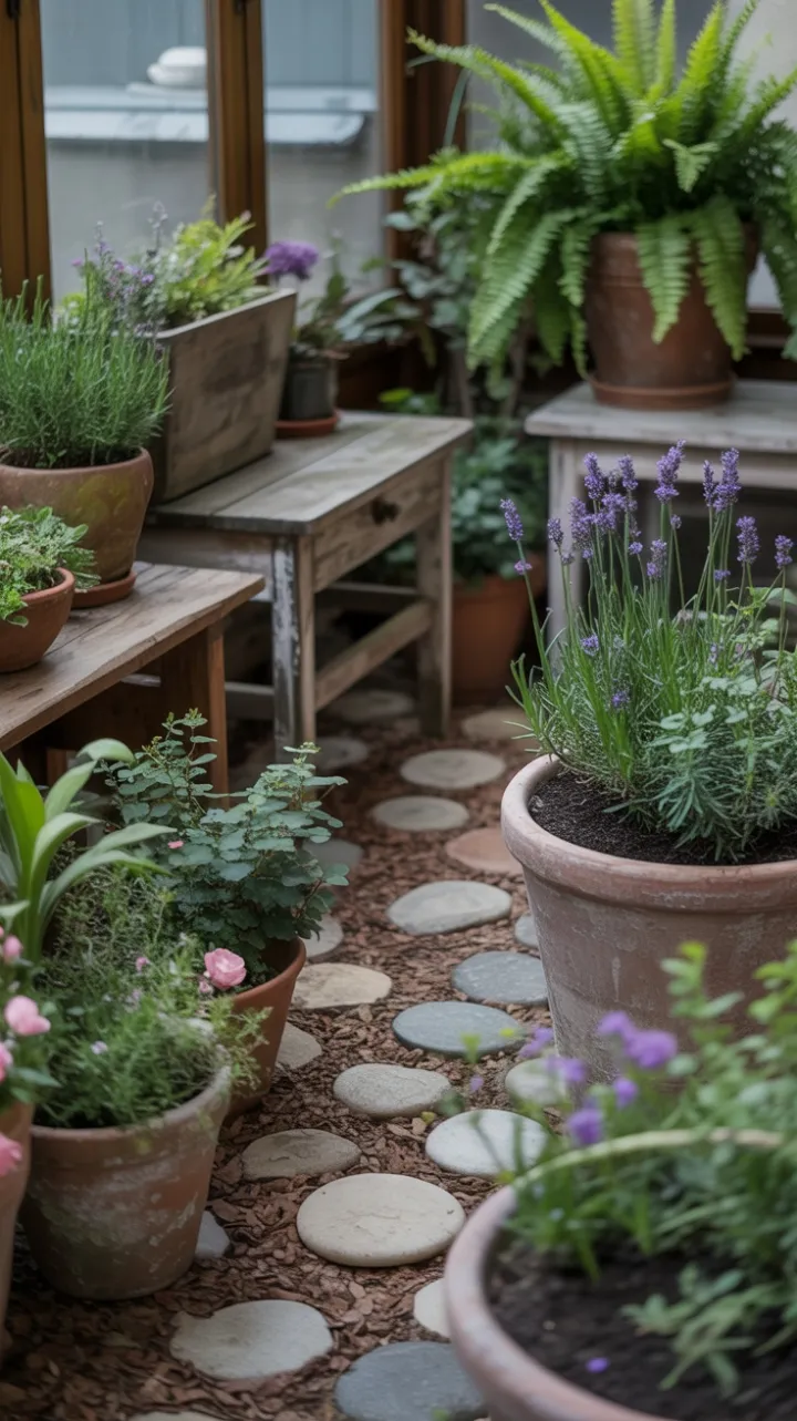 Sunlit Sanctuary of Lavender, Roses and Rustic Charm