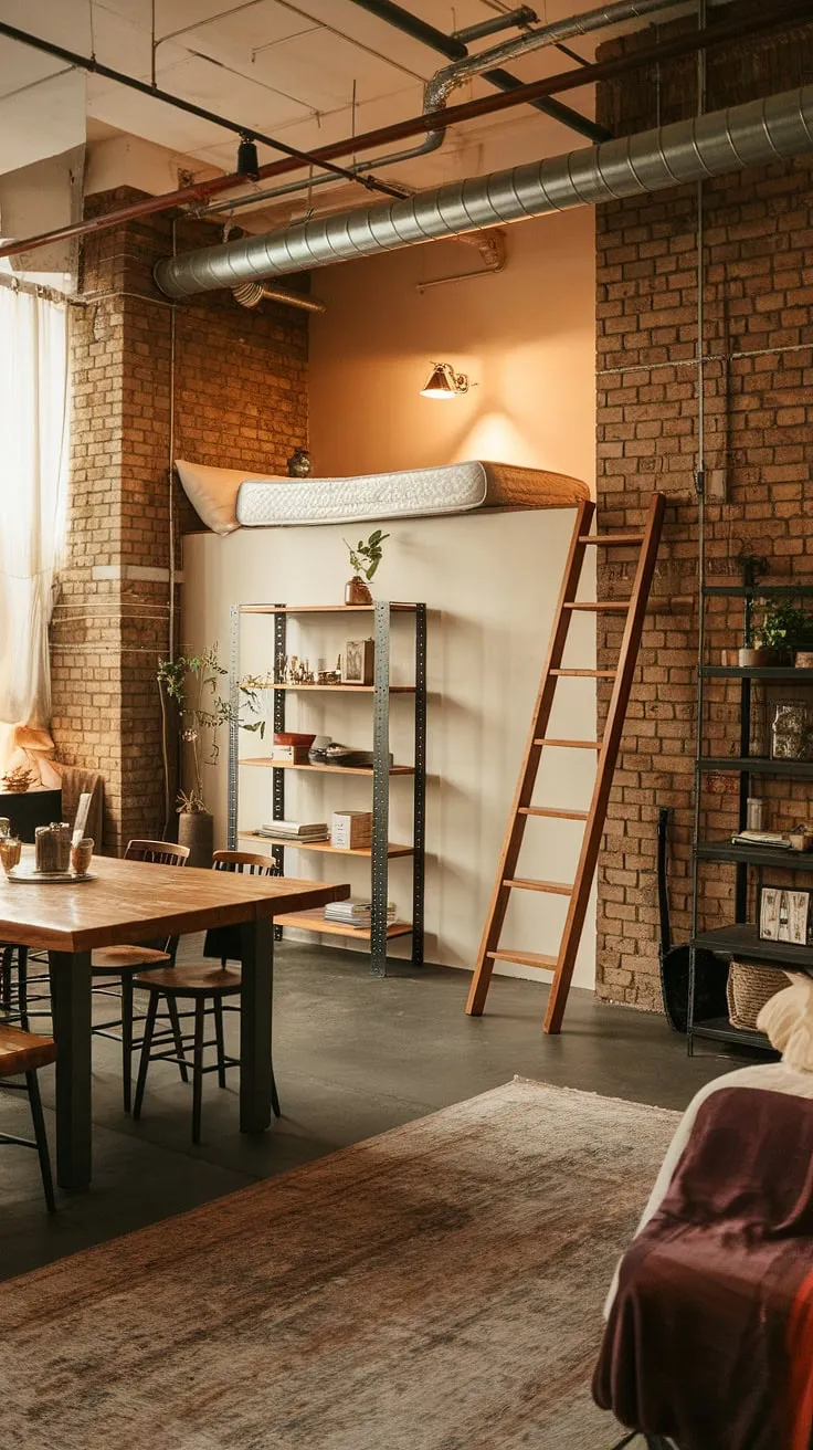 This industrial apartment, a true gem among industrial lofts, boasts a surprisingly cozy atmosphere, showcasing the best of soft loft living.