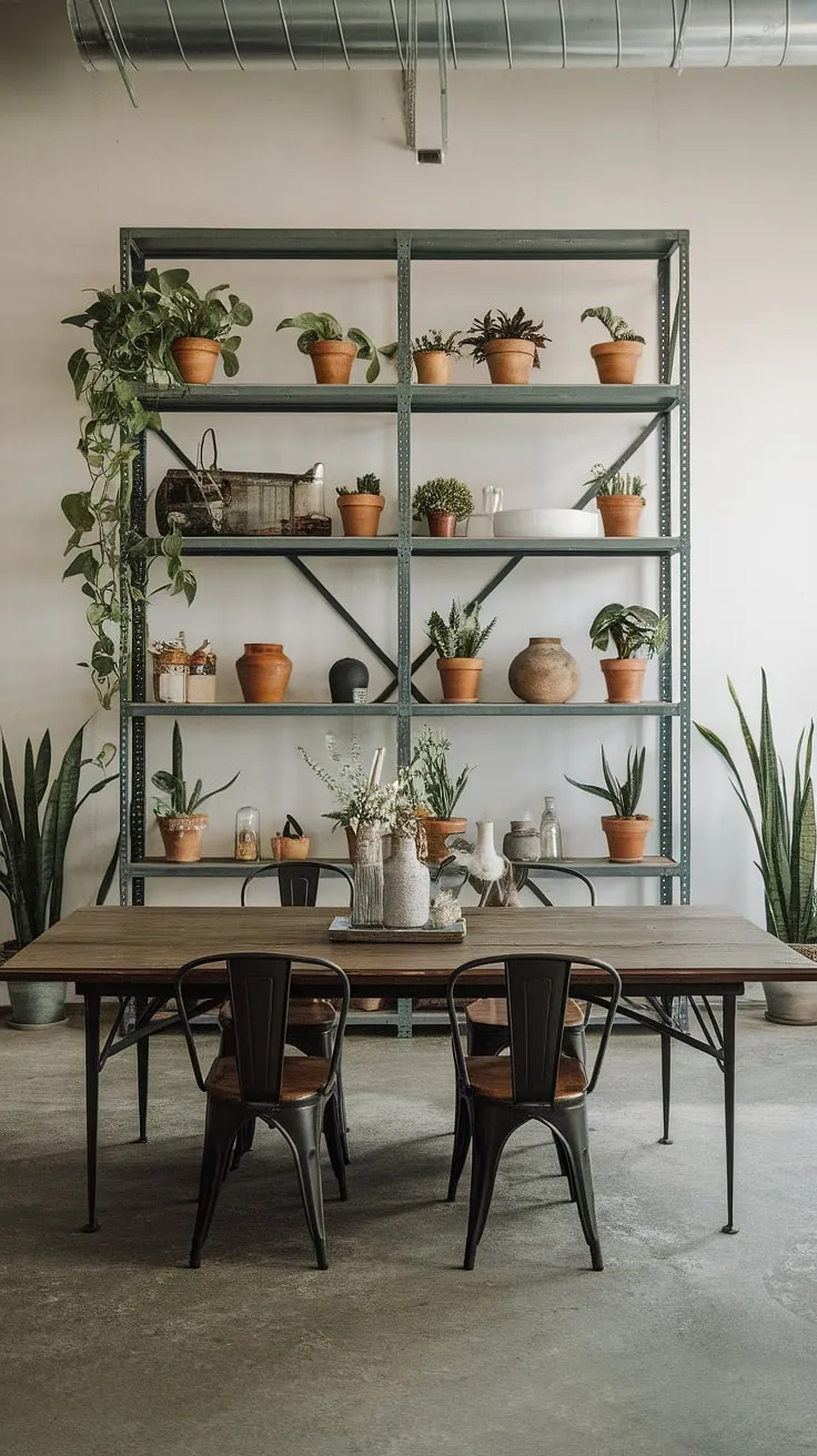 The perfect blend of rustic charm and urban grit: this industrial farmhouse decor showcases the best of both worlds.  The warehouse style space is softened with farmhouse design ideas, creating a unique and inviting atmosphere.