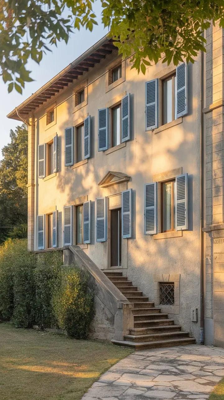 Nestled in the enchanting hues of a Northern Italian sunset, this charming villa echoes centuries of history, creating a postcard-perfect moment that lingers in memory.