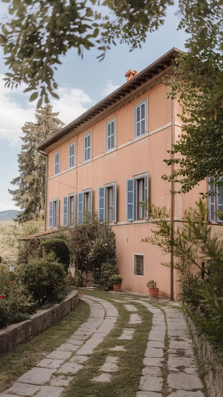 Savoring wine on a sun-kissed terrace of a charming Italian villa, enveloped by lush greenery and vibrant hues, is pure bliss.