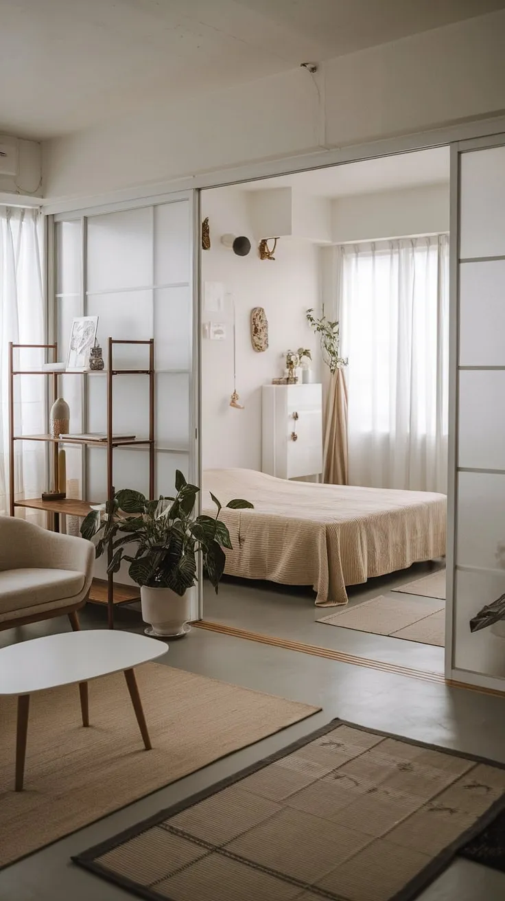 With its beige tones, wooden accents, and thoughtful bedroom decor, this dream apartment decor captures the essence of a stylish and inviting future apartment aesthetic.