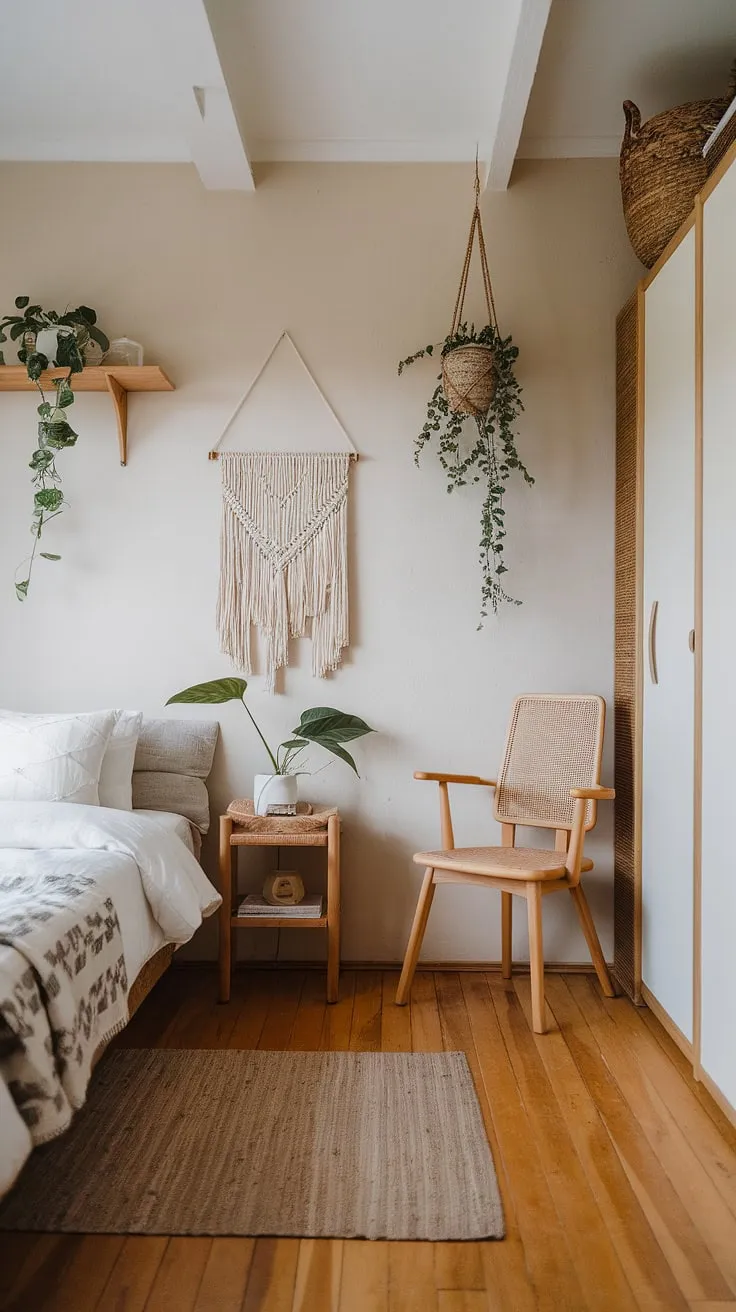 Elevate your master bedroom decor with japandi style, combining simplicity and functionality in a beautifully designed space perfect for relaxation.
