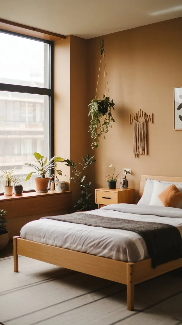 Redecorate your master bedroom with Japandi style, incorporating a queen-size bed and simple decor to create a cozy yet elegant space.