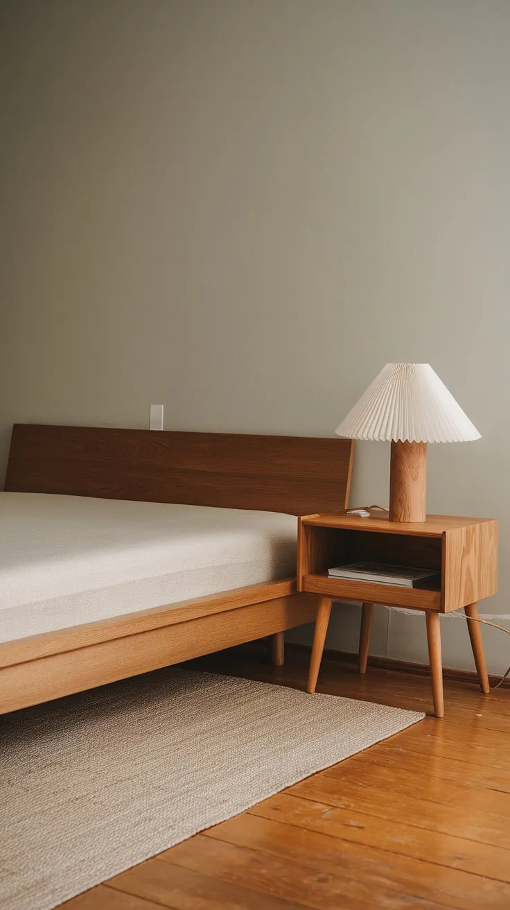 Redecorate your master bedroom with Japandi style, incorporating wooden furniture and a light color palette to create a cozy yet minimalist space.