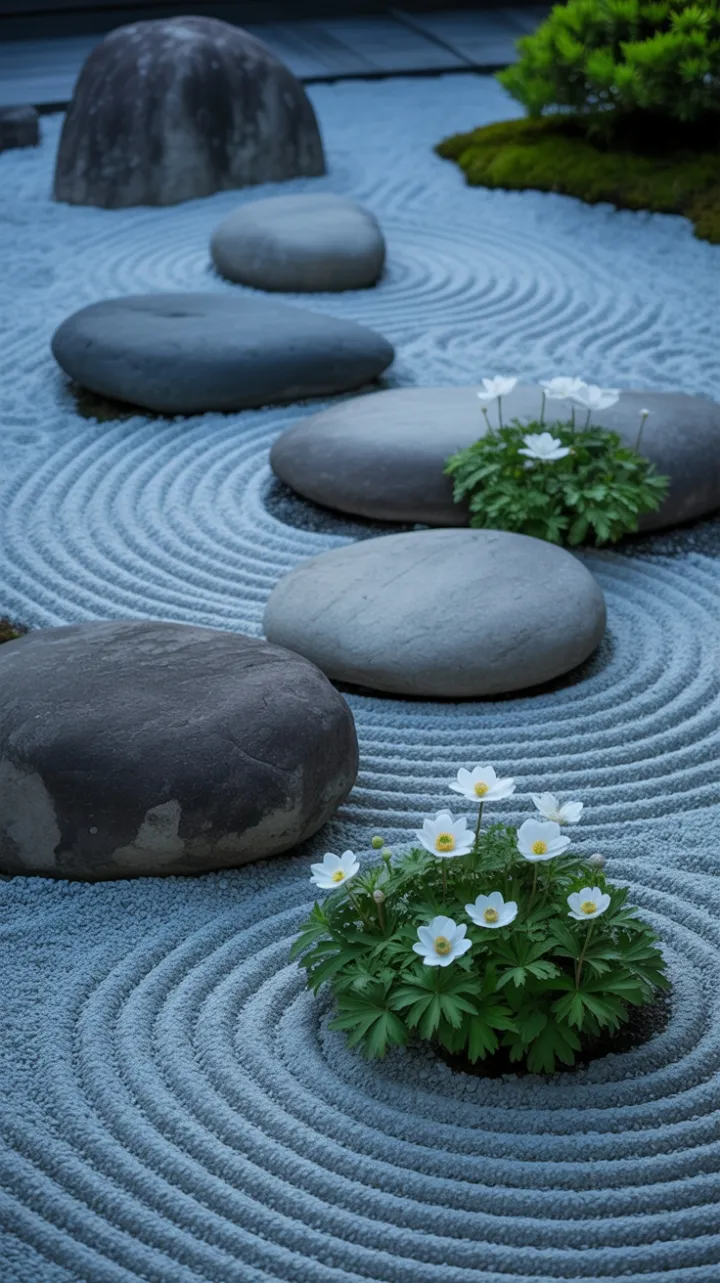 Morning Whisper of Stones and Petals