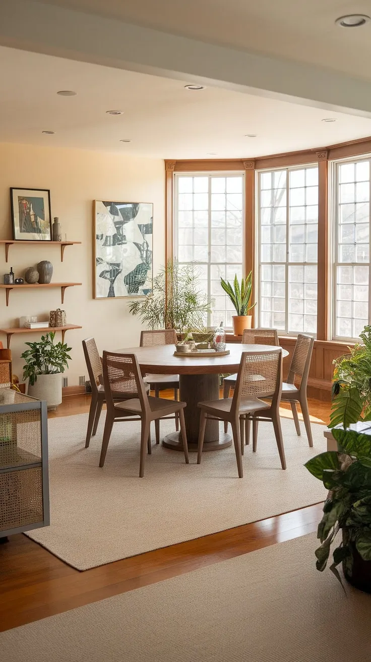 This sunroom dining area is pure inspiration for sunroom designs.  The kitchen sunroom seamlessly flows into this space, creating a bright and airy atmosphere.  With its transitional decor and comfortable seating, it's the epitome of sunroom dining, making it a top contender for sunroom dining room ideas.  Definitely house goals.