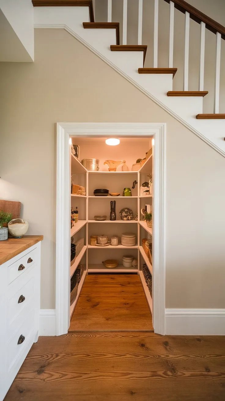 Imagine curling up in the reading nook by the fireplace of this rustic library room.  Natural light streams through the large window, illuminating the wooden shelves overflowing with books and the lush library with plants. This calm library aesthetic is the epitome of a dream book room, inspiring countless home library ideas for houses with libraries.