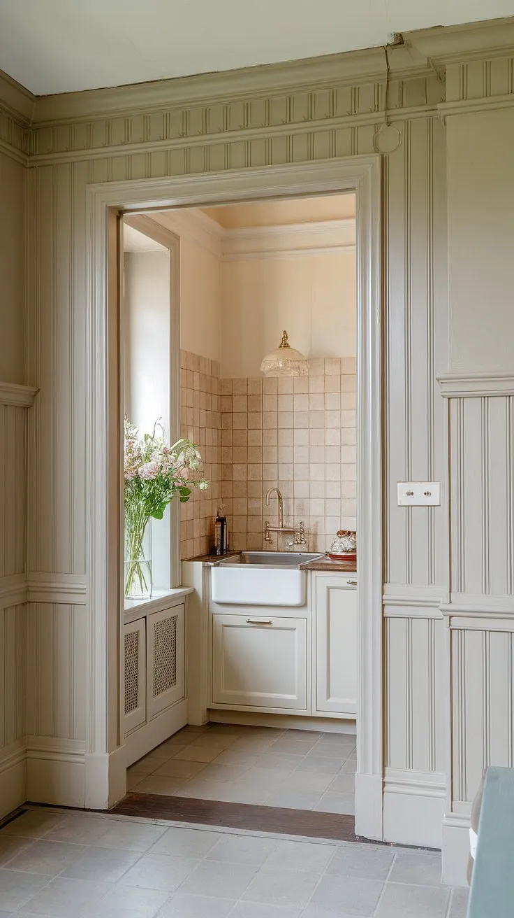 This kitchen's stunning wainscoting, extending elegantly around doorways and up to the ceiling, is a testament to the transformative power of DIY.  Learn how to install wainscoting, including mastering wainscoting spacing and techniques for wainscoting around doorways, to achieve this look in your own home.  From wainscoting a wall to creating a stunning DIY wainscoting entryway or even a DIY wainscoting hallway, the possibilities are endless.  And don't forget to check out tips on how to hang art over wainscoting to complete the design.