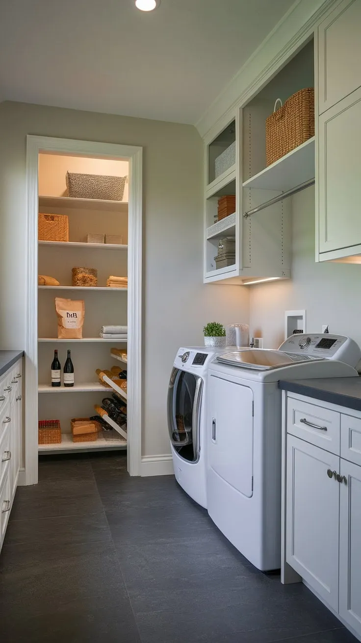 This minimalist interior design showcases the perfect flow between living room kitchen and open plan kitchen dining areas.  The abundance of natural light and carefully chosen décor create a dream house interior, offering endless decoration inspiration.