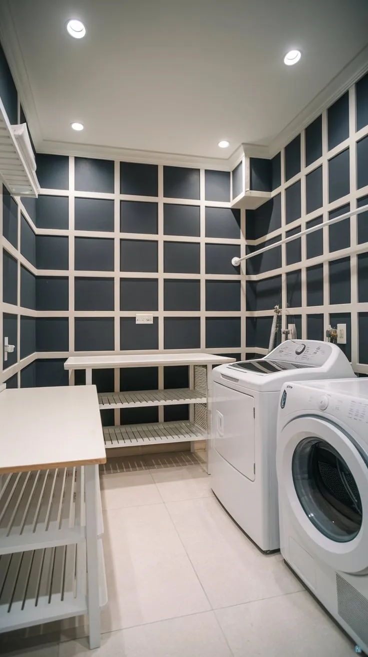 Transforming the Mundane: A Splash of Color in the Laundry Room