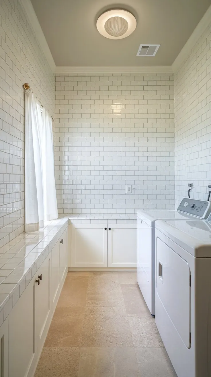 Where Function Meets Flair: A Splash of Style in the Laundry Room